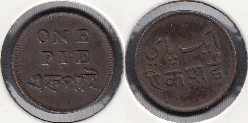 INDIA BRITANICA - BRITISH INDIA. CALCUTA. 1 PIE DE 1831.