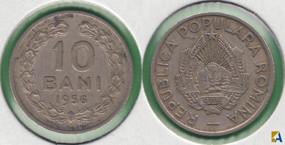RUMANIA - ROMANIA. 10 BANI DE 1956.