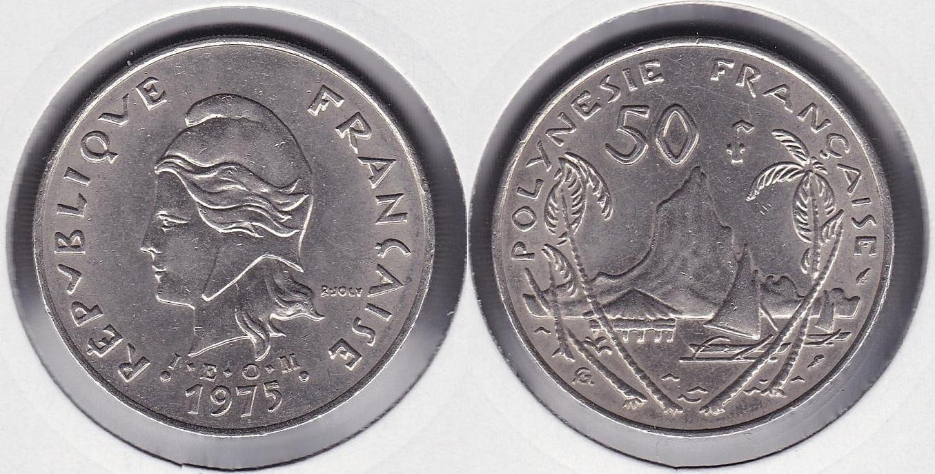 POLINESIA FRANCESA - POLYNESIE FRANÇAISE. 50 FRANCOS (FRANCS) DE 1975.