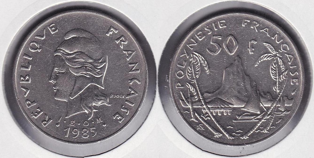 POLINESIA FRANCESA - POLYNESIE FRANÇAISE. 50 FRANCOS (FRANCS) DE 1985.