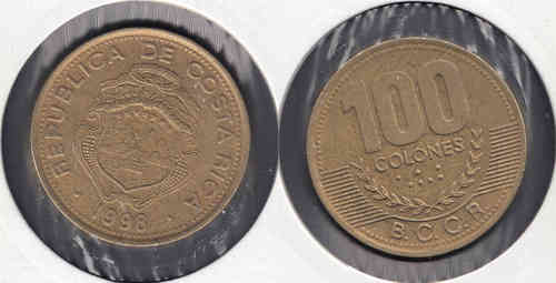 COSTA RICA. 100 COLONES DE 1998.