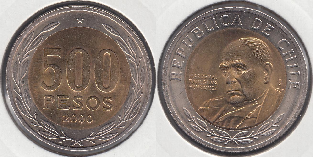 CHILE. 500 PESOS DEL 2000.