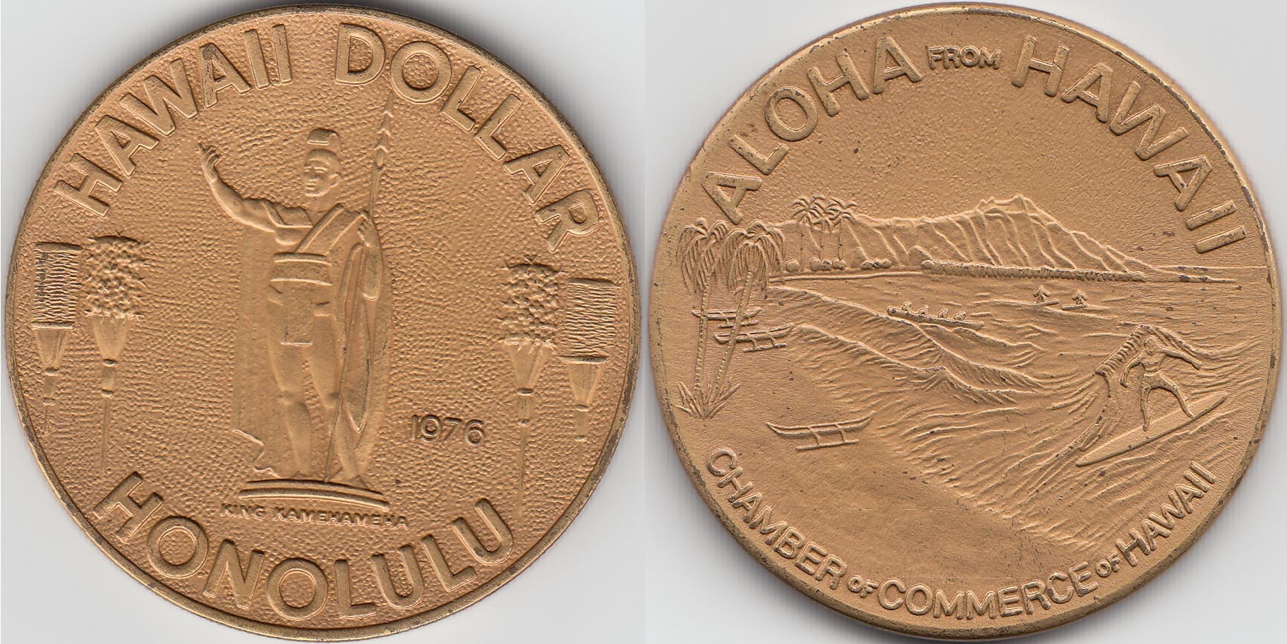 HAWAI - HAWAII. 1 DOLAR (DOLLAR) DE 1976.