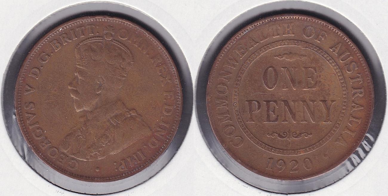 AUSTRALIA. 1 PENIQUE (PENNY) DE 1920.
