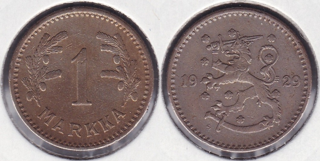 FINLANDIA - FINLAND. 1 MARKKA DE 1929 S.