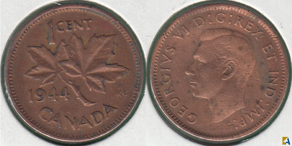 CANADA. 1 CENTAVO (CENT) DE 1944.