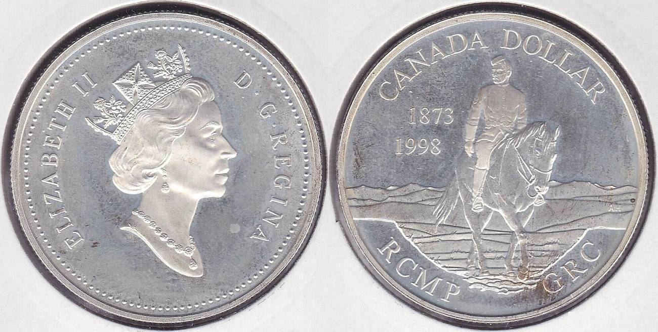 CANADA. 1 DOLAR (DOLLAR) DE 1998. PLATA 0.925.