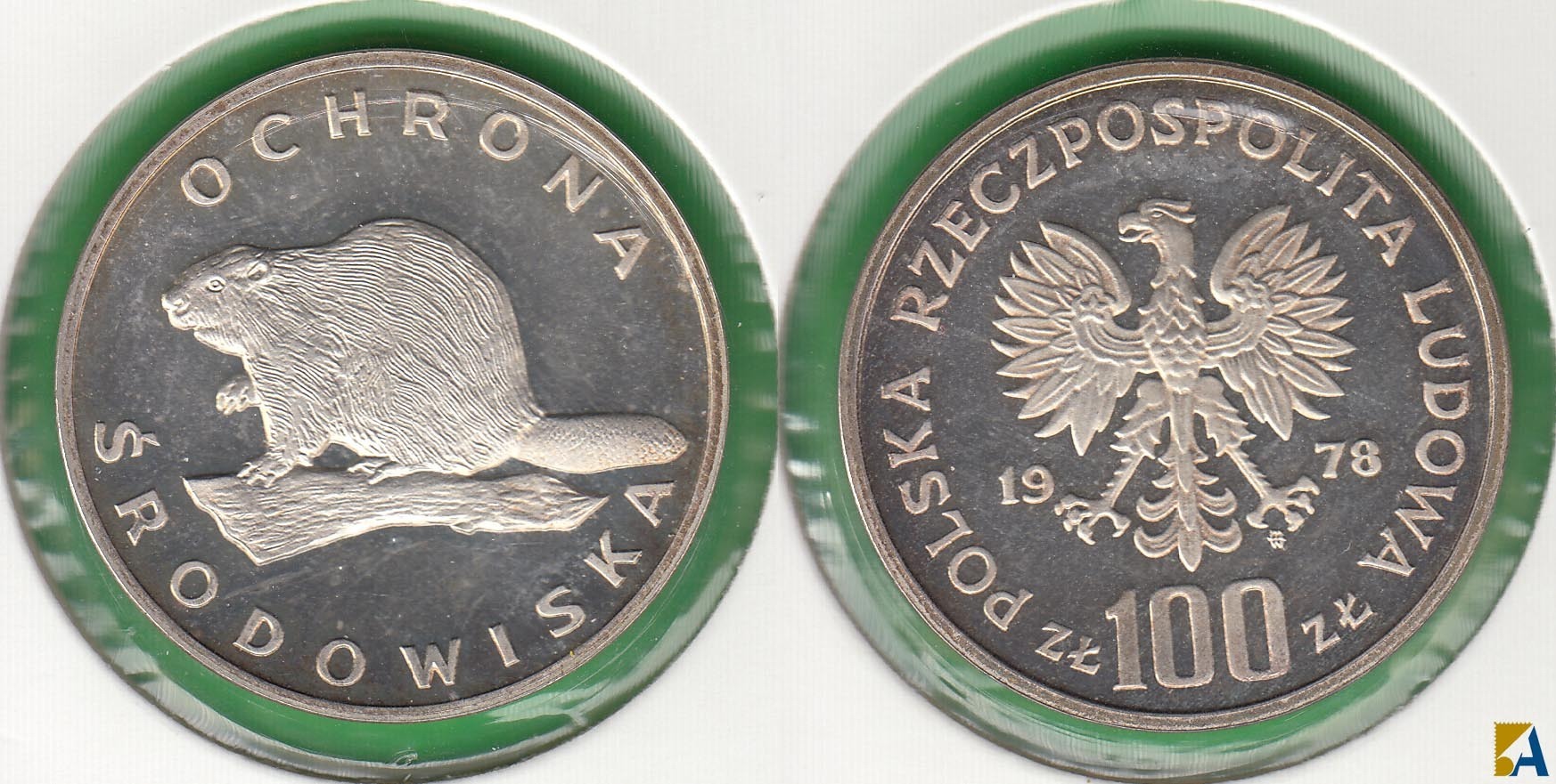 POLONIA - POLSKA. 100 ZLOTYCH DE 1978. PLATA 0.625. (4)