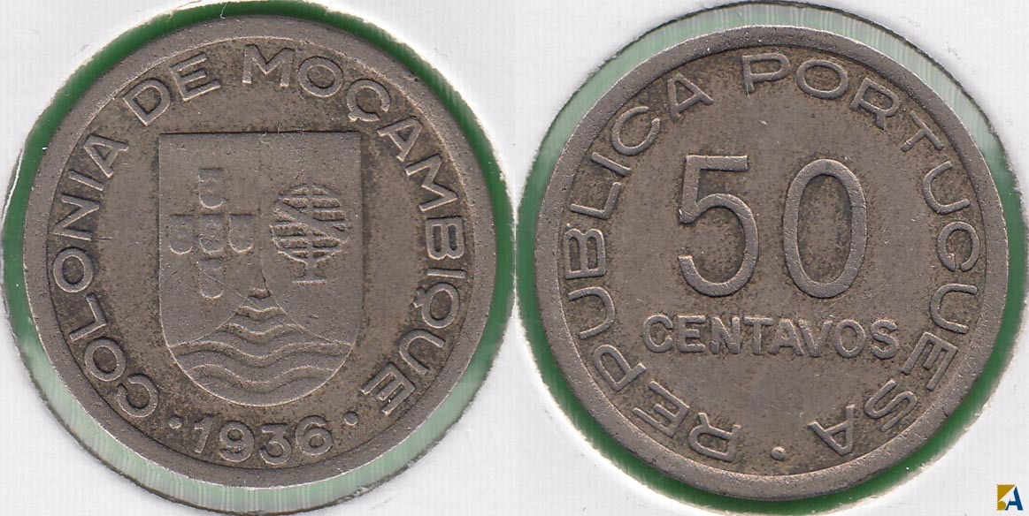 MOZAMBIQUE. 50 CENTAVOS DE 1936.