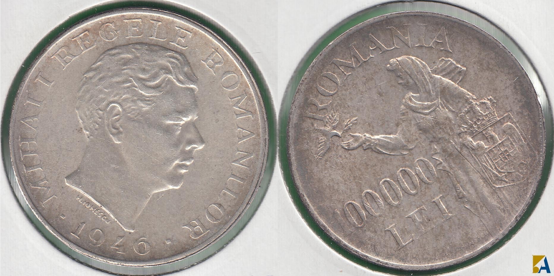 RUMANIA - ROMANIA. 100000 LEI DE 1946. PLATA 0.700.