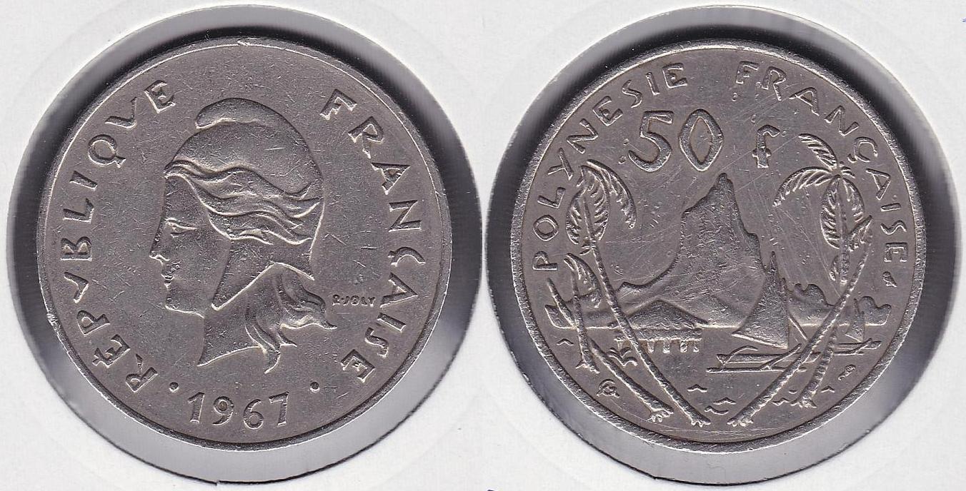 POLINESIA FRANCESA - POLYNESIE FRANÇAISE. 50 FRANCOS (FRANCS) DE 1967.