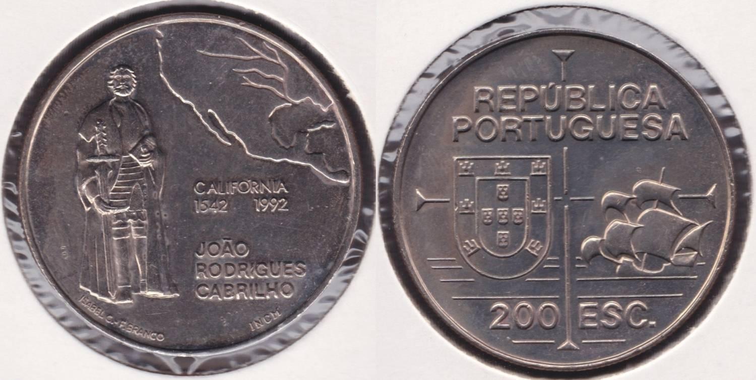 PORTUGAL. 200 ESCUDOS DE 1992. (2)