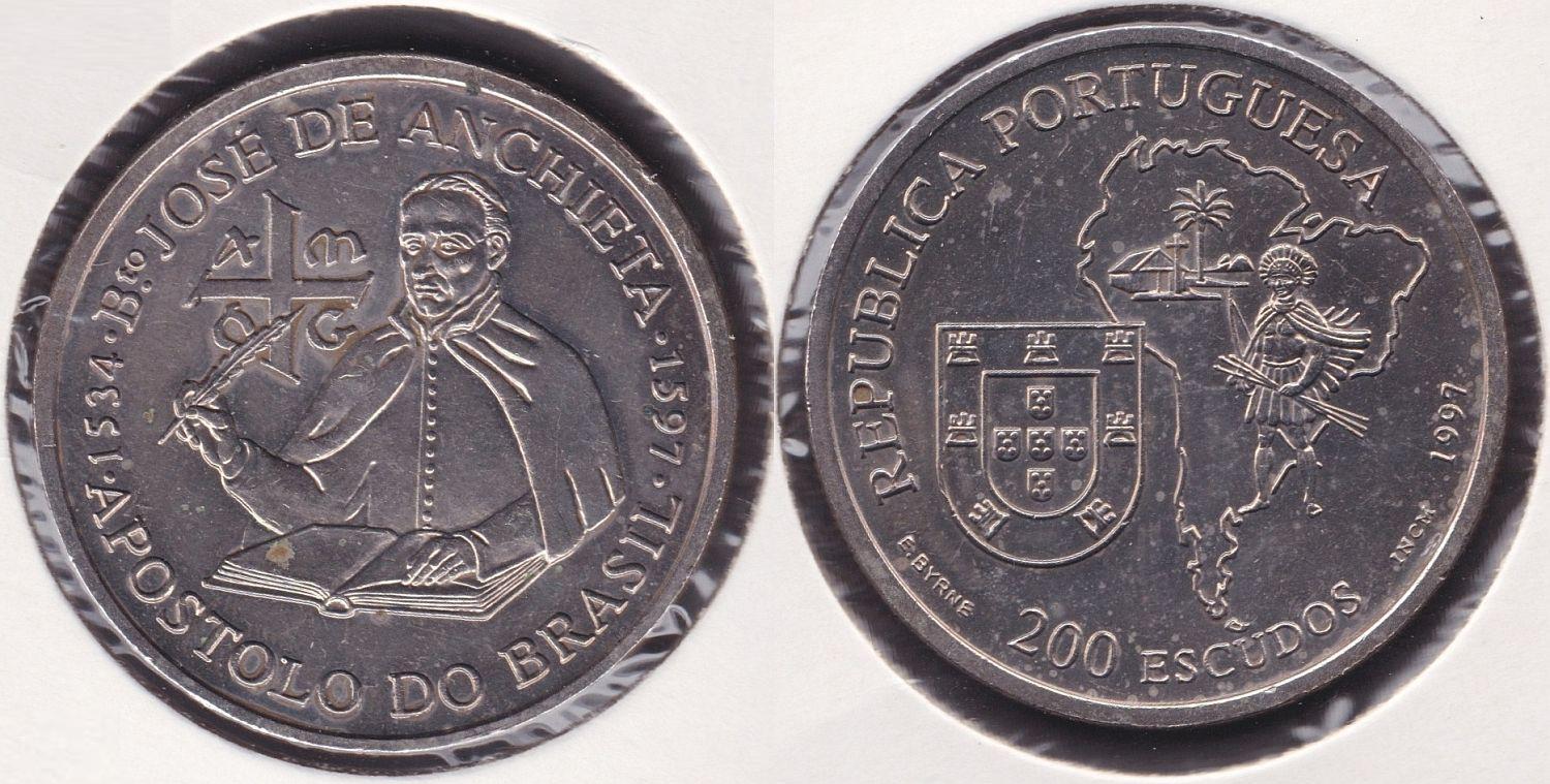 PORTUGAL. 200 ESCUDOS DE 1997. (2)