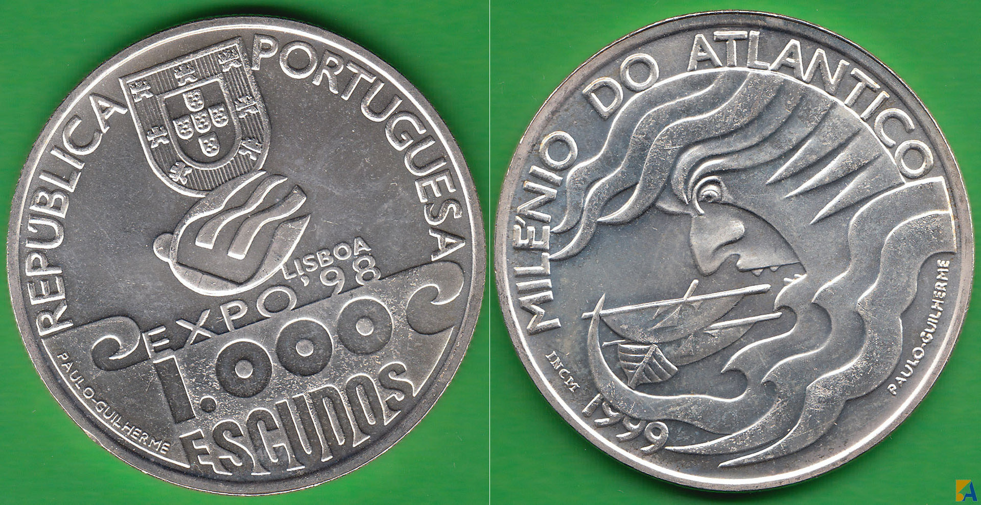PORTUGAL. 1000 ESCUDOS DE 1999. PLATA 0.500. (2)