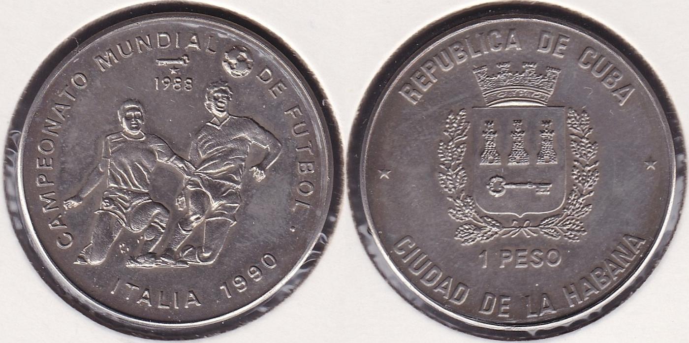CUBA. 1 PESO DE 1988. (4)