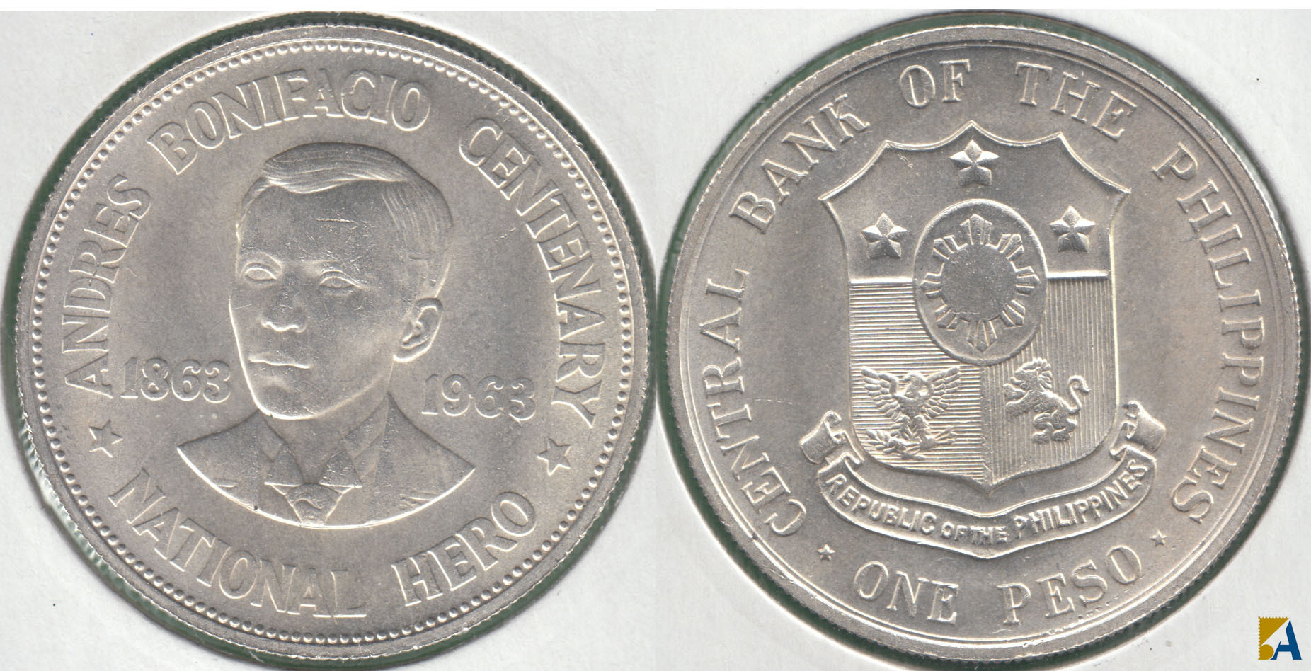 FILIPINAS. 1 PESO DE 1963. PLATA 0.900. (2)