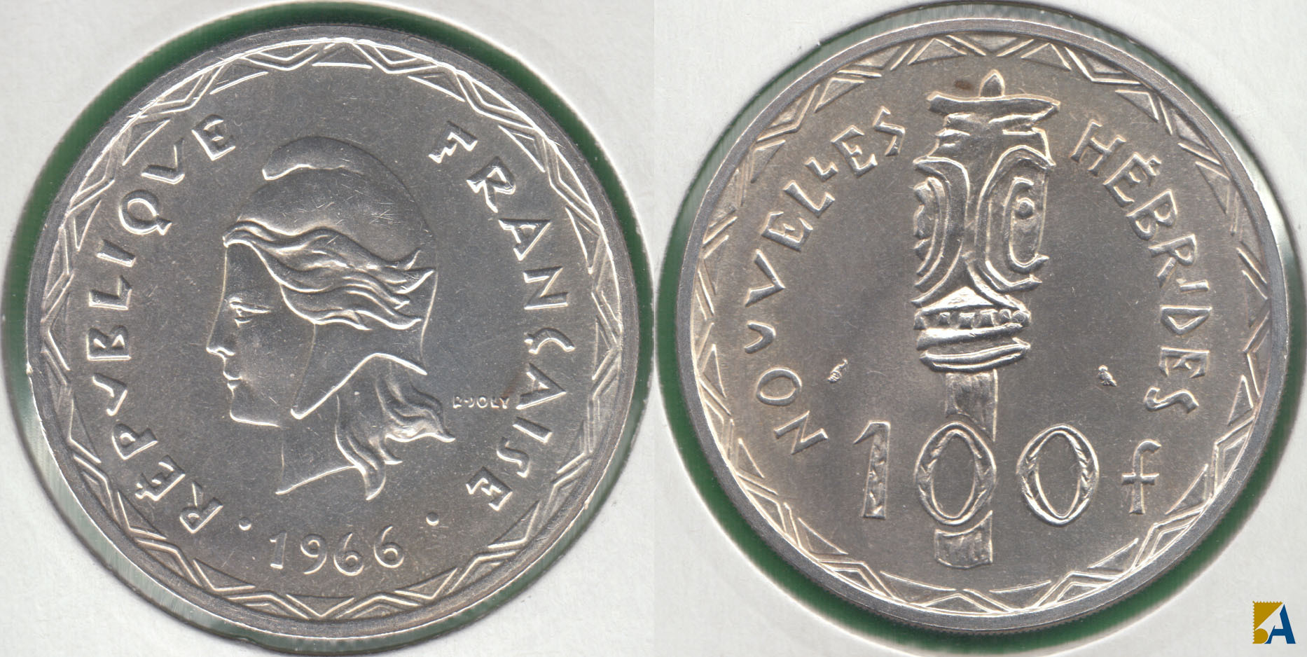 FRANCIA - FRANCE. 100 FRANCOS (FRANCS) DE 1966. PLATA 0.835.