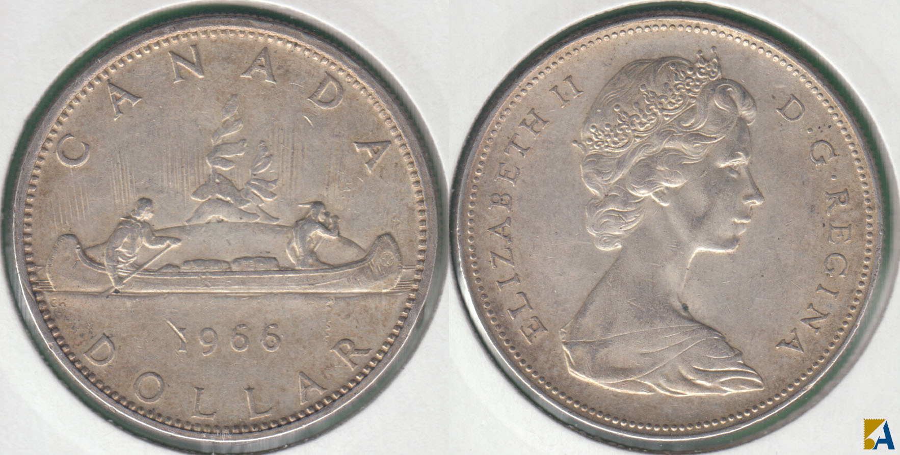 CANADA. 1 DOLAR (DOLLAR) DE 1966. PLATA 0.800.