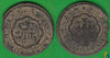 FELIPE II. 4 MARAVEDIS DE 1597-1598. RESELLO VII de 1603.