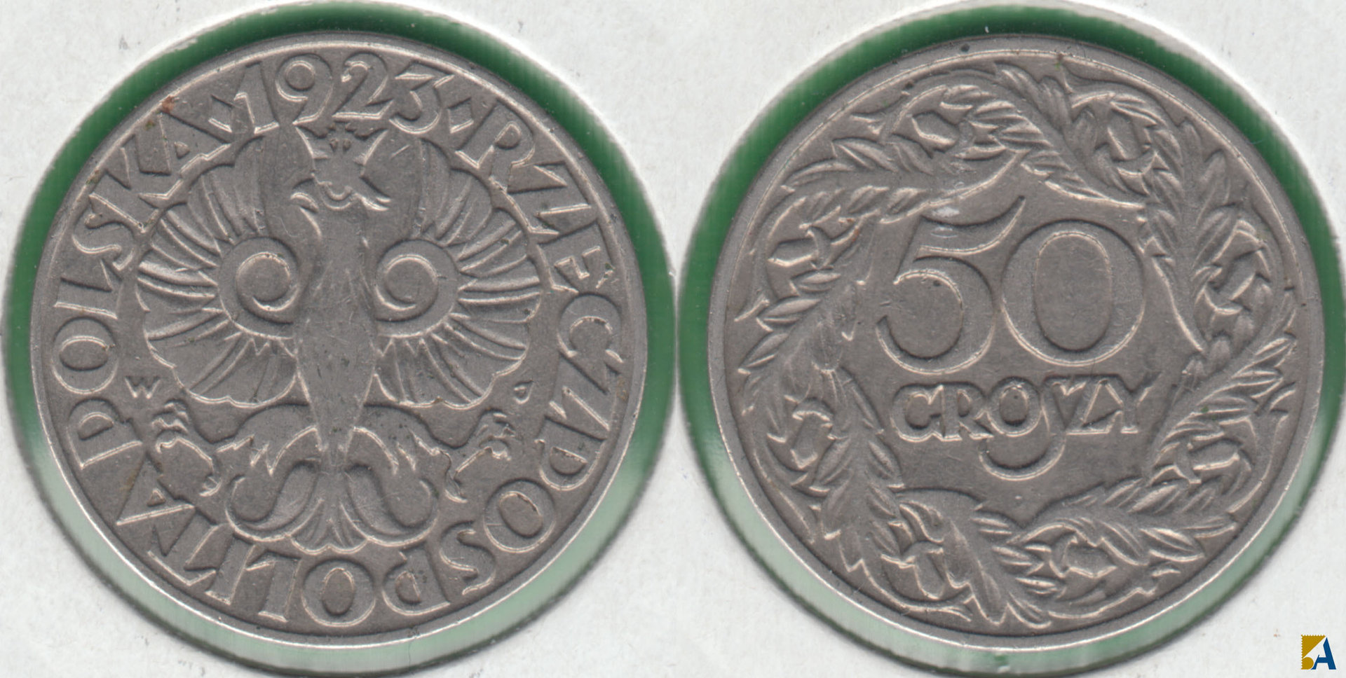 POLONIA - POLSKA. 50 GROSZY DE 1923. (2)