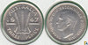 AUSTRALIA. 3 PENIQUES (PENCE) DE 1947. PLATA 0.500.