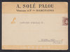 TARJETA POSTAL DE BARCELONA A U.S.A. SELLO Nº 915. (54)