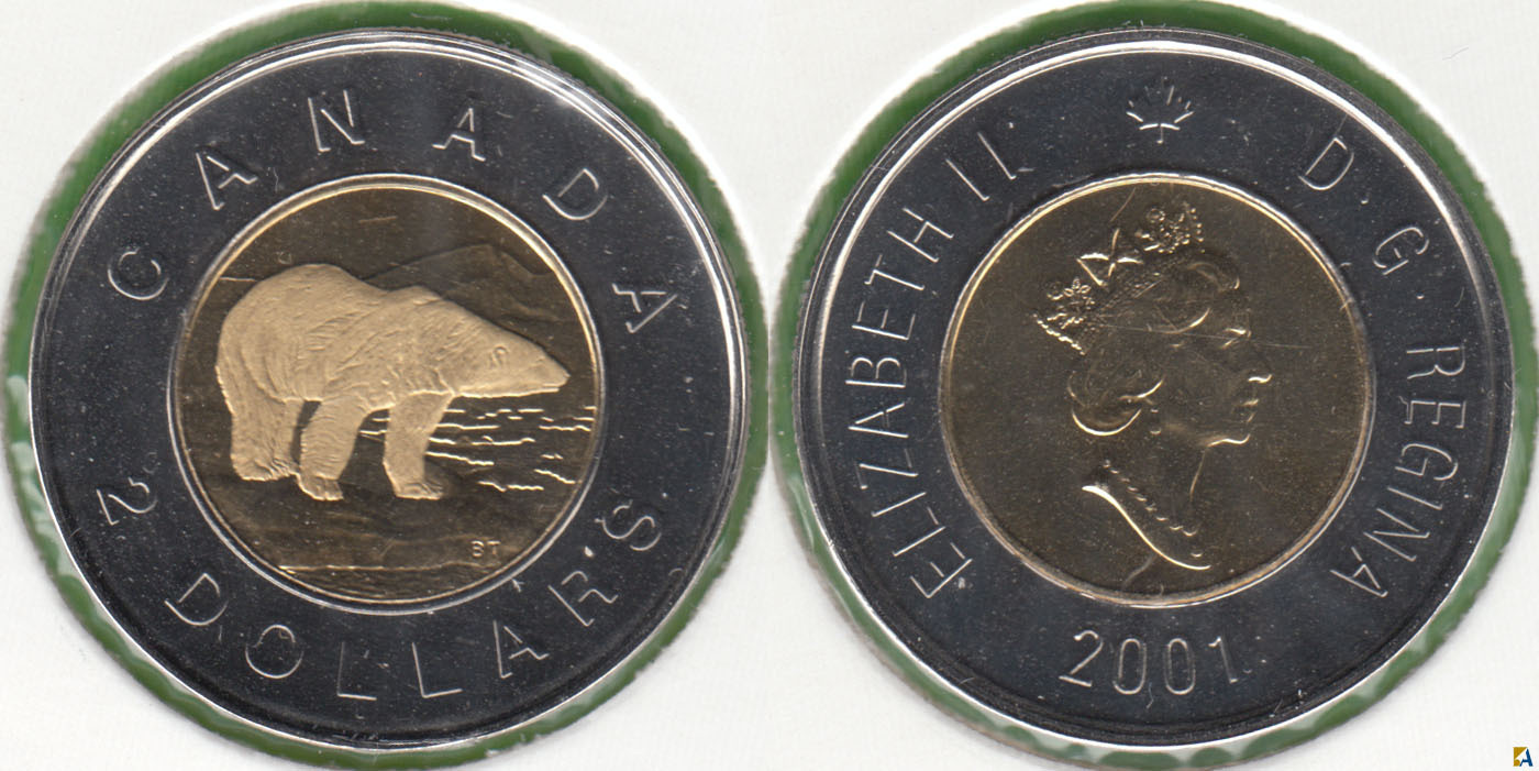 CANADA. 2 DOLARES (DOLLARS) DE 2001.