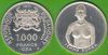 REPÚBLICA DE DAHOMEY. 1000 FRANCS CFA DE 1971. P. 0.999. 51,5 GR. TIRADA 6500.