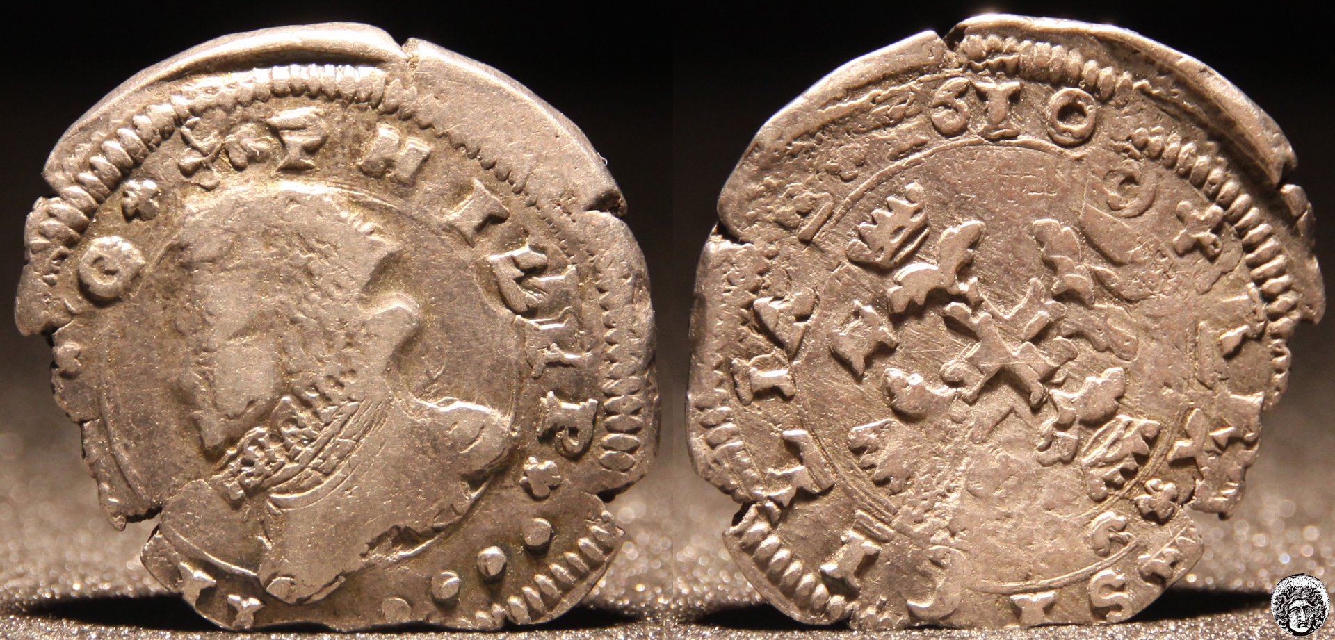 FELIPE III. 3 TARI DE 1610. MESSINA. PLATA. 7'78 gr.