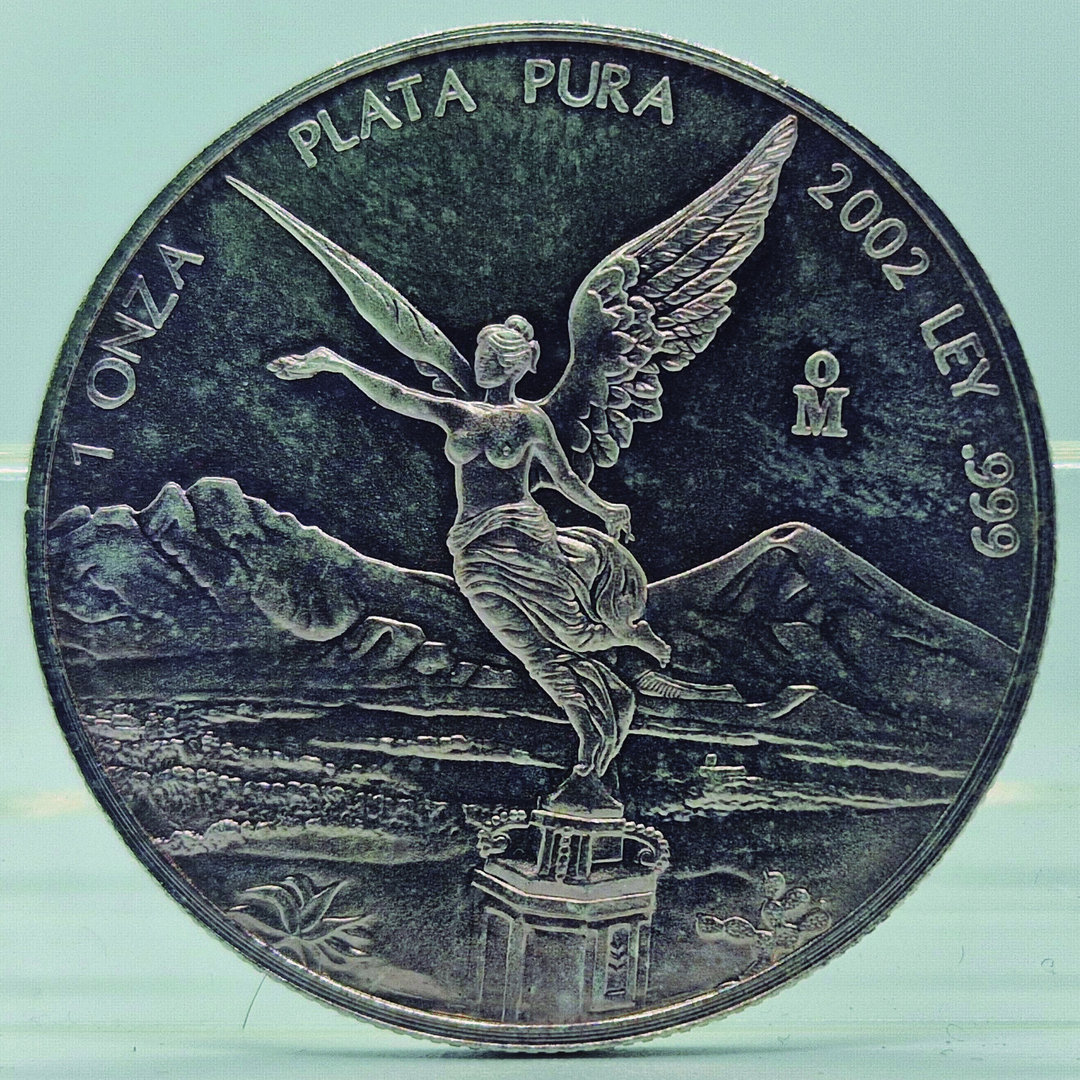 LIBERTAT MEXICO DE 2002. 1 ONZA OZ DE PLATA